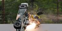 Ed Carpenter sofre acidente nos treinos preparatórios para a Indy 500  Foto: Greg Huey / AP
