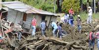 Deslizamento de terra matou mais de 80 pessoas  Foto: Luis Benavides / AP
