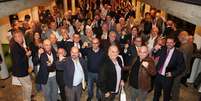 Conselheiros do S&atilde;o Paulo participam do lan&ccedil;amento do vinho do clube  Foto: Igor Amorim/S&atilde;o Paulo FC / Divulga&ccedil;&atilde;o