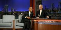 Barack Obama e David Letterman  Foto: Reuters