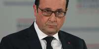 Presidente franc&ecirc;s, Fran&ccedil;ois Hollande, durante c&uacute;pula da Unesco em Paris.   20/05/2015  Foto: Philippe Wojazer / Reuters