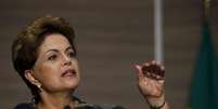 A presidente Dilma Rousseff concede entrevista coletiva na Cidade do México nesta quarta-feira. 27/05/2015  Foto: Edgard Garrido / Reuters