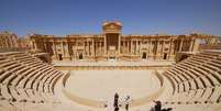  EI assassina 20 membros do regime sírio em teatro romano em Palmira  Foto: Omar Sanadiki / Reuters