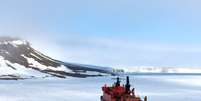 Quebra gelos nuclear é um dos diferentes tipos de navios de cruzeiros  Foto: Quark Expeditions/Divulgação