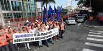 Trabalhadores protestaram contra demissões em São Paulo  Foto: Alexsander Wilson Gonçalves / vc repórter