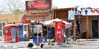 Bazar afetado por um ataque suicida na cena do ataque em Luxor. 10/06/2015  Foto: Stringer / Reuters