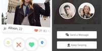 Tinder  Foto: Divulga&ccedil;&atilde;o
