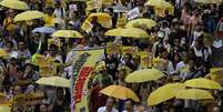Protestos em Hong Kong reuniram milhares neste domingo  Foto: Vincent Yu / AP