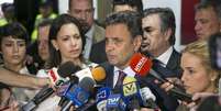 Aécio Neves (PSDB-MG) era um dos senadores presentes no episódio  Foto: Marco Bello / Reuters