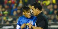 Neymar foi punido por agressão a Murillo e xingamentos diante do árbitro  Foto: Pablo Porciuncula / AFP