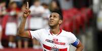 Souza marcou mais um gol pelo São Paulo  Foto: Daniel Vorley/Agif / Gazeta Press