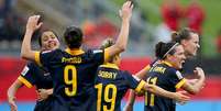 Austrália eliminou Brasil com gol a 10 minutos do fim  Foto: Elsa / Getty Images
