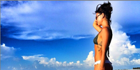 A atriz Ísis Valverde posta foto de biquíni nas Bahamas, onde está para gravar um quadro no programa Domingão do Faustão  Foto: @Isis Valverde/Instagram / Divulgação