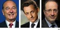 Documentos divulgados pelo Wikileaks indicam que os EUA espionaram em Jacques Chirac (E), Nicolas Sarkozy e François Hollande  Foto: AFP