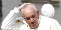 Papa Franciso na Praça de São Pedro, no Vaticano. 24/06/2015  Foto: Tony Gentile / Reuters