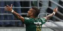 Rafael Marques fez o terceiro gol do Palmeiras  Foto: Cesar Greco/Agência Palmeiras / Divulgação