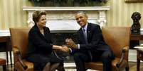 Presidentes Dilma Rousseff e Barack Obama na Casa Branca 30/6/2015  Foto: Jonathan Ernst / Reuters