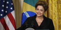 Presidente Dilma Rousseff discursa na Casa Branca. 30/06/2015  Foto: Kevin Lamarque / Reuters