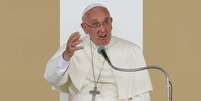 Papa Francisco fala durante reuni&atilde;o com jovens em Turim, It&aacute;lia.  21/6/2015.  Foto: Alessandro Garofalo / Reuters