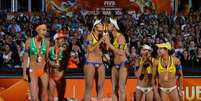 Brasil ocupou os três lugares do pódio  Foto: FIVB/Divulgação