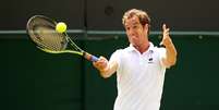 Richard Gasquet avan&ccedil;ou &agrave;s quartas de final do Wimbledon ap&oacute;s derrotar Nick Kyrgios  Foto: Ian Walton  / Getty Images