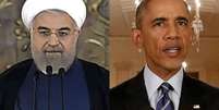 O presidente do Irã, Hassan Rouhani, e o dos EUA, Barack Obama, anunciaram o acordo praticamente ao mesmo tempo nesta terça-feira.  Foto: BBC News Brasil