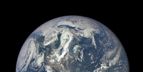 Nasa capturou imagem da Terra iluminada pelo sol  Foto: NASA / Divulgação