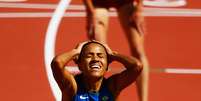 Juliana dos Santos comemora "melhor prova de sua vida"  Foto: Al Bello/Getty Images / Getty Images