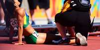 Dores impediram que a atleta brasileira terminasse a prova  Foto: Wagner Carmo / Inofavoto / Gazeta Press