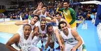 Brasil conquistou o ouro no basquete masculino após vencer o anfitrião Canadá  Foto: Gaspar Nóbrega / Inovafoto