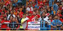 Torcida mista no Gre-Nal  Foto: Lucas Uebel / Grêmio