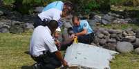 Pedaço da aeronave foi encontrado na ilha de Reunião, no oceano Índico  Foto: Divulgação/BBC Brasil