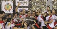 River Plate foi o último campeão da Libertadores, jogando decisão na Argentina  Foto: David Fernandez / EFE