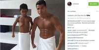 Seguidores elogiaram a boa forma de Cristiano Ronaldo  Foto: @cristiano/Instagram/Reprodução