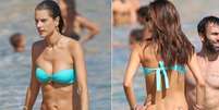 Alessandra Ambrósio exibe corpo sarado em praia da Grécia e atrai olhares, nesta quarta-feira (12)  Foto: Mavrix Photo / Grosby Group