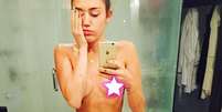Miley Cyrus usou o Instagram para provocar os seus seguidores  Foto: @mileycyrus/Instagram / Reprodução