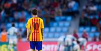 A previsão inicial é que Messi volte aos gramados em dois meses  Foto: Alex Caparros / Getty Images 