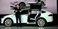 Elon Musk destacou na apresenta&ccedil;&atilde;o do Model X que "a miss&atilde;o da Tesla &eacute; acelerar o advento do transporte sustent&aacute;vel"
  Foto: Getty Images