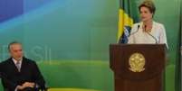 Presidente Dilma Rousseff anuncia corte de ministérios ao lado de vice Michel Temer  Foto: Dilma Rousseff e Michel Temer (Antonio Cruz/Agencia Brasil)