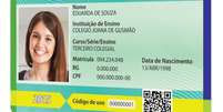 Nova Carteira de Identidade Estudantil possui padrão nacional  Foto: UNE/Reprodução