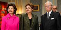 A presidente Dilma Rousseff em encontro com o rei Carlos XVI Gustavo e a rainha Sílvia.  Foto: Roberto Stuckert Filho/PR