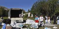 Na região de Khyber Pakhtunkhwa  3.952 casas desabaram ou ficaram seriamente danificadas pelo terremoto  Foto: EFE