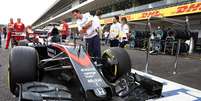 Imagem do carro do espanhol Fernando Alonso, da McLaren.  Foto: EFE