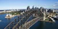 Ponte da Baía de Sydney tem o maior arco de aço em uma estrutura como essa no mundo  Foto: iofoto/Shutterstock