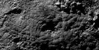Wright Mons, um dos dois possíveis "vulcões de gelo", foi localizado ao sul da planície de Sputnik  Foto: Nasa