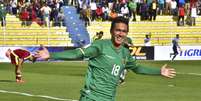 Rodrigo Ramallo marcou dois dos quatro gols bolivianos em La Paz  Foto: Javier Mamani/Latin Content / Getty Images