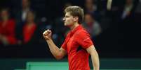 Graças ao 3-2 de David Goffin, Bélgica estreia com vitória na final da Copa Davis  Foto: Clive Brunskill / Getty Images