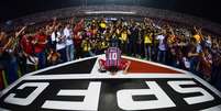 Rog&eacute;rio Ceni, durante jogo dos jogadores 2005 x jogadores 92/93, na despedida do goleiro no Morumbi.  Foto: Djalma Vass&atilde;o/Gazeta Press
