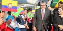 Presidente Dilma Rousseff na chegada ao Equador para a reunião da Celac  Foto: Agência Brasil