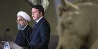 Hassan Rouhani concedeu entrevista com o primeiro-ministro italiano, Matteo Renzi  Foto: EFE